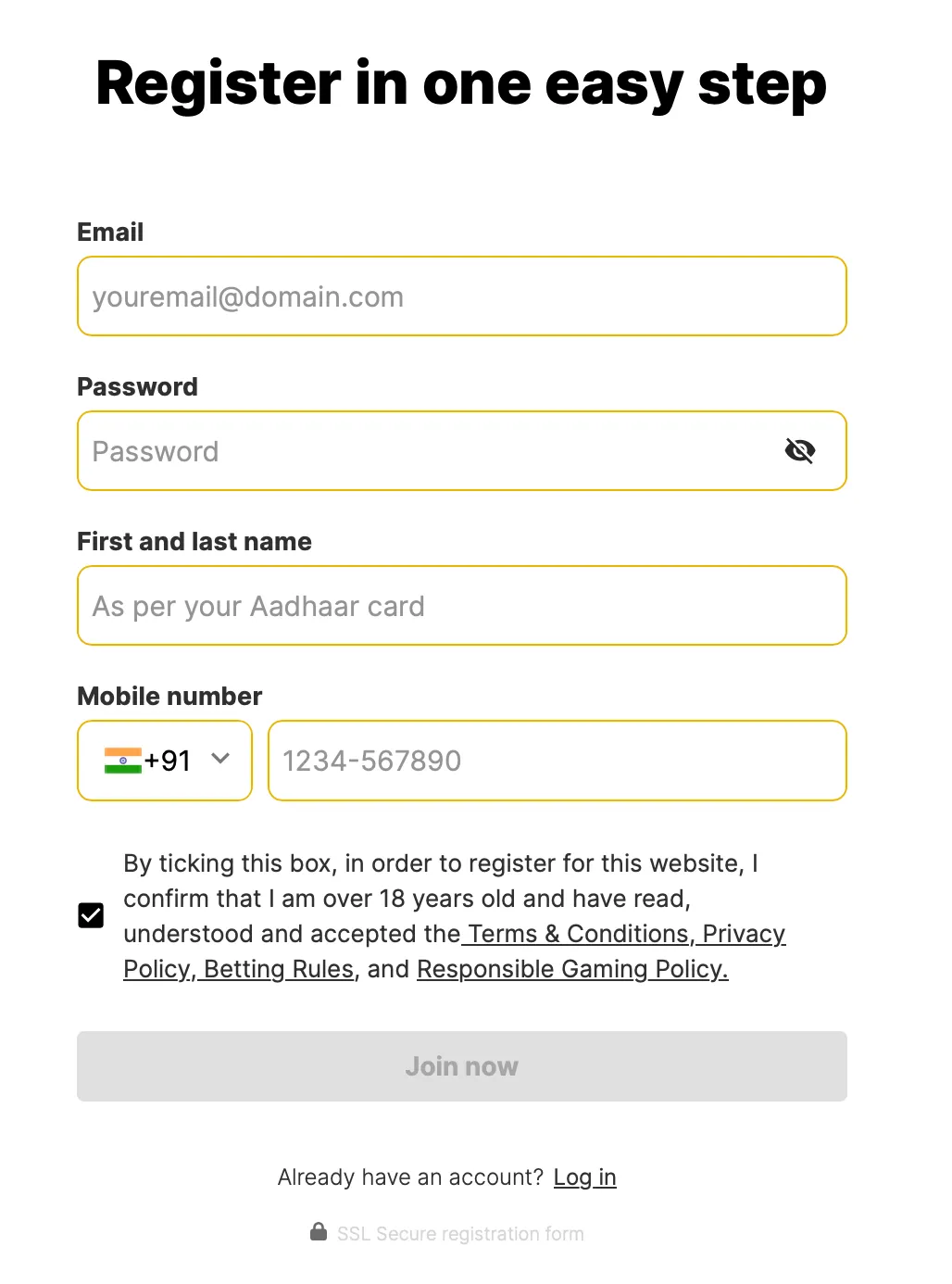 10cric register process